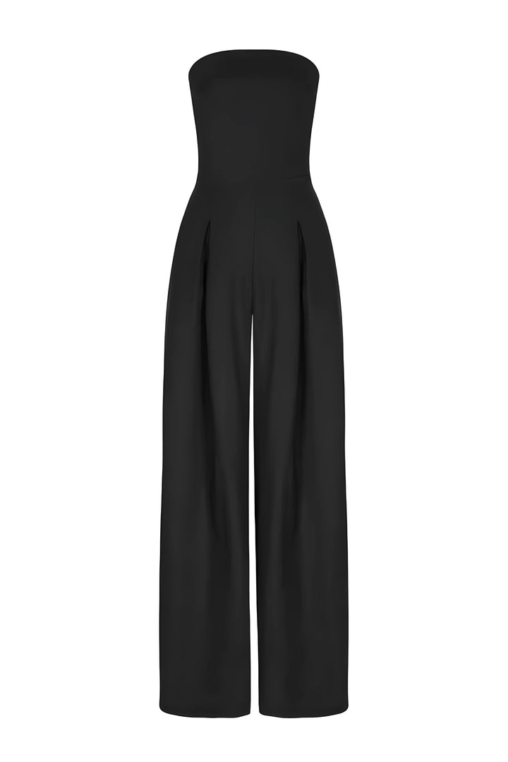 Avenya | Jumpsuit trägerlos Korsett weit Bein figurbetont