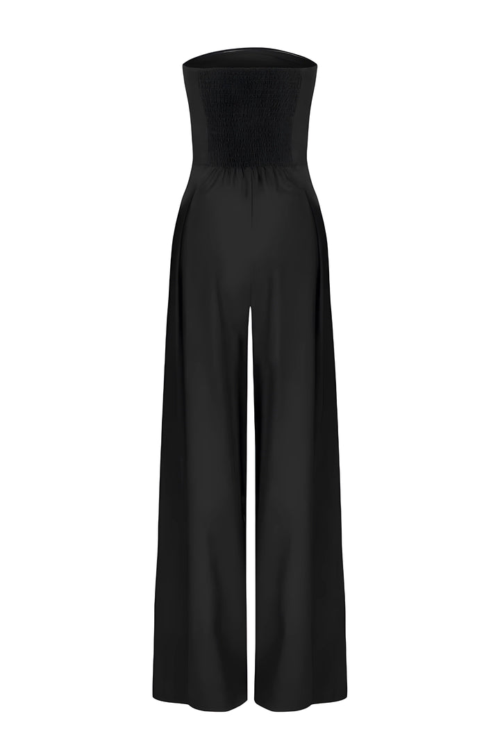 Avenya | Jumpsuit trägerlos Korsett weit Bein figurbetont