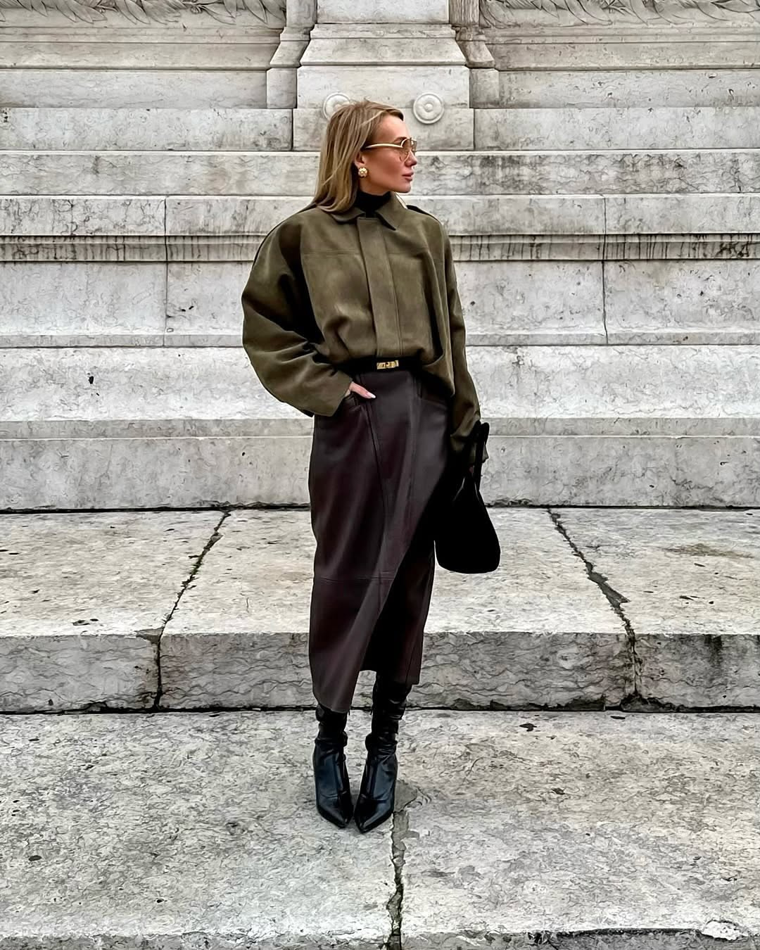 Ronja | Wildleder Jacke Oversized Reißverschluss