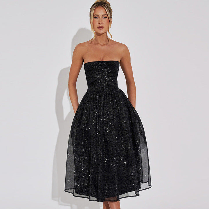 Seraphine | Midikleid Pailletten Glitzer
