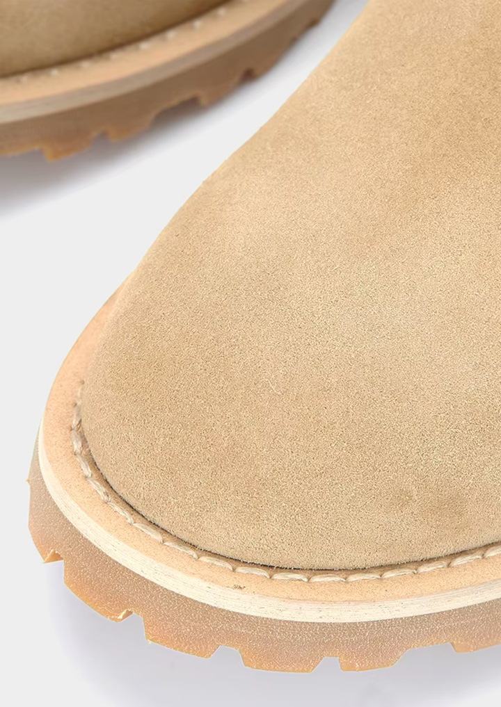 Gerard | Sandfarbene Chelsea Stiefel aus Wildleder