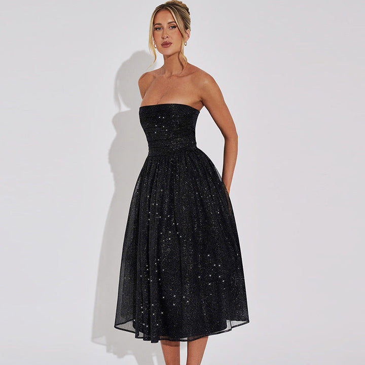 Seraphine | Midikleid Pailletten Glitzer