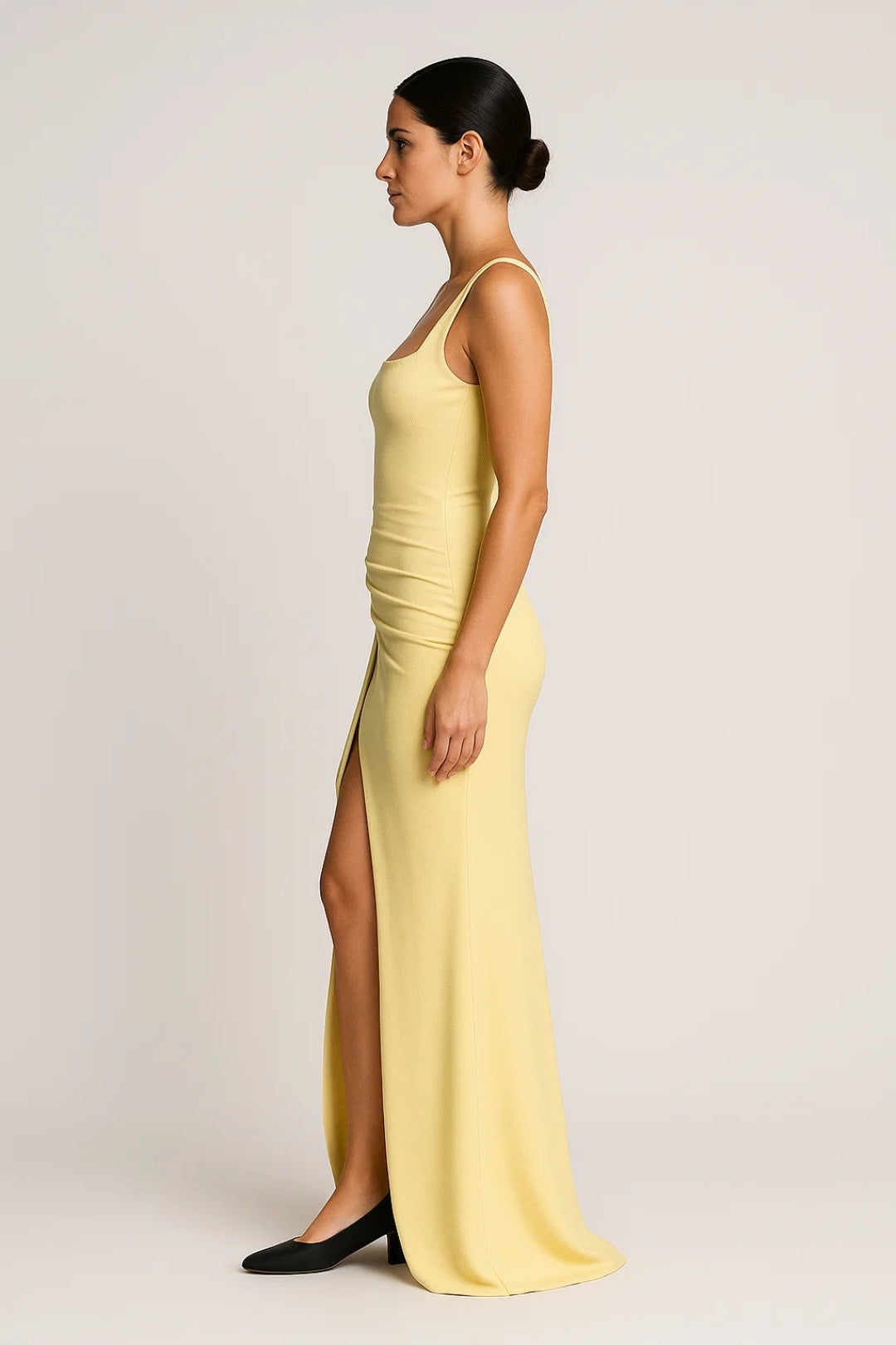 Calyne | Strapless Maxikleid mit hohem Schlitz
