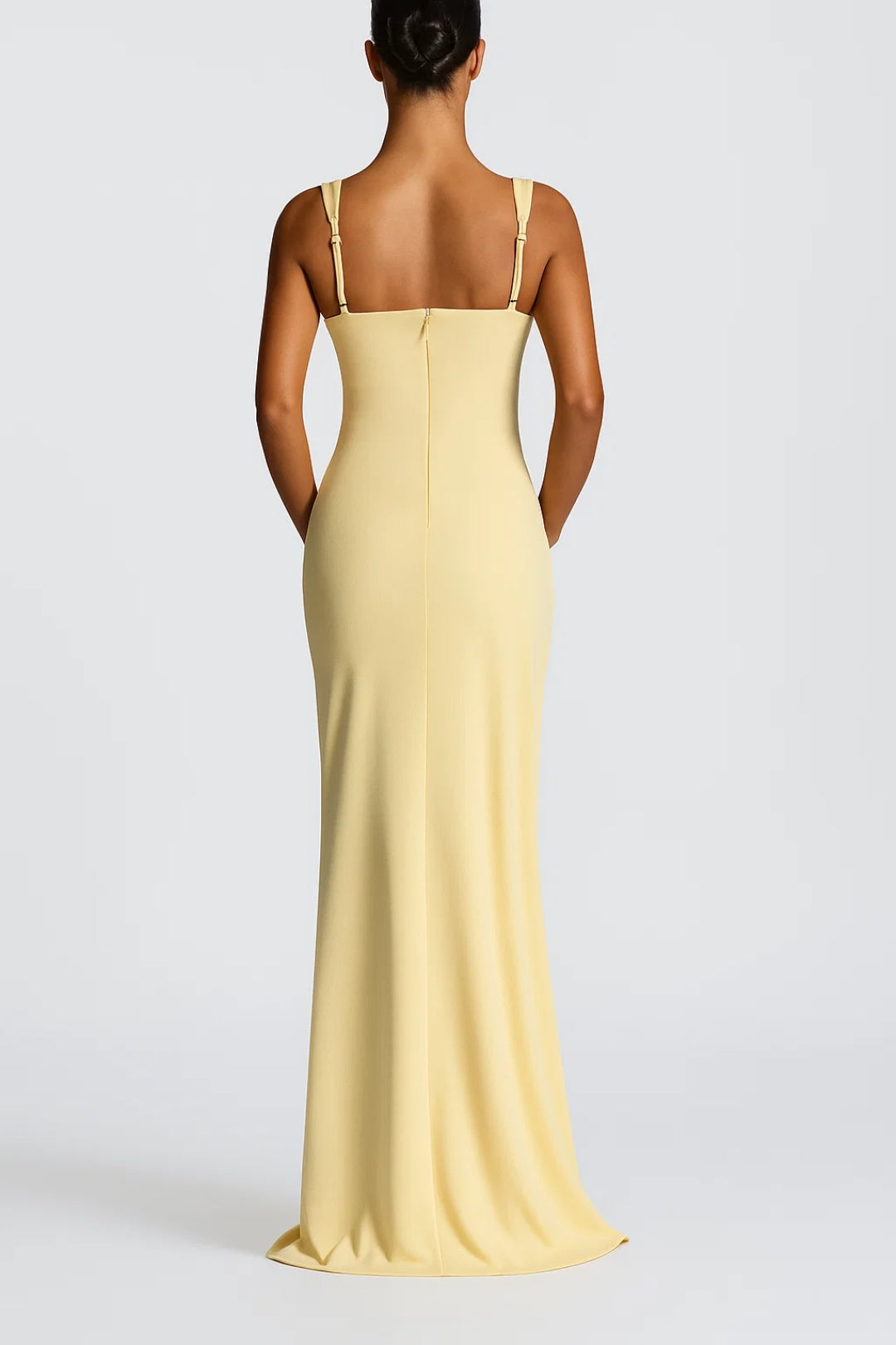 Calyne | Strapless Maxikleid mit hohem Schlitz