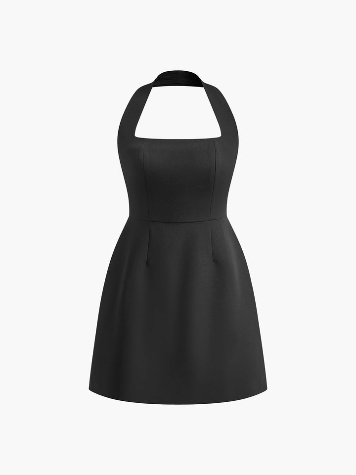 Noemi | Elegantes A-Linien Minikleid Halterneck