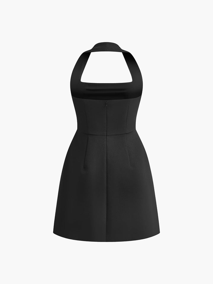 Noemi | Elegantes A-Linien Minikleid Halterneck