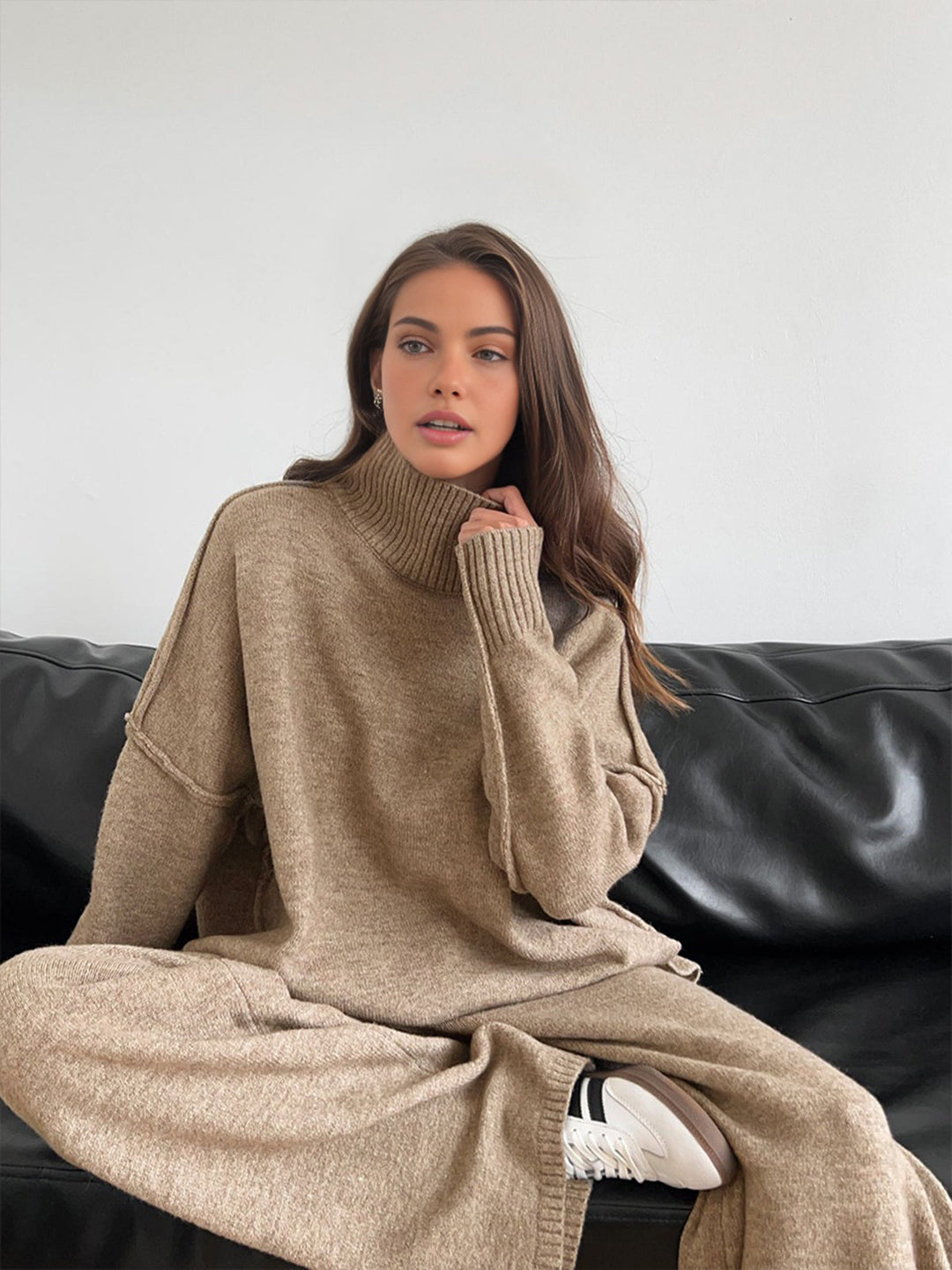 Velmique | Strick Set Rollkragen Hose