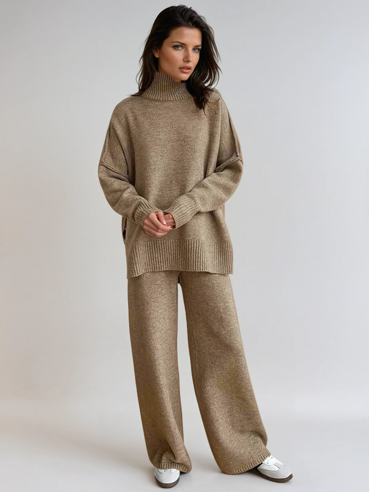 Velmique | Strick Set Rollkragen Hose