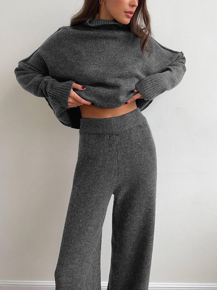 Velmique | Strick Set Rollkragen Hose