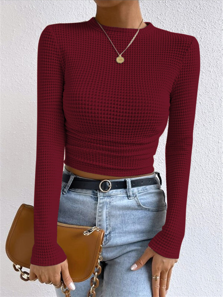 Orviane | Waffel Strickpullover figurbetont