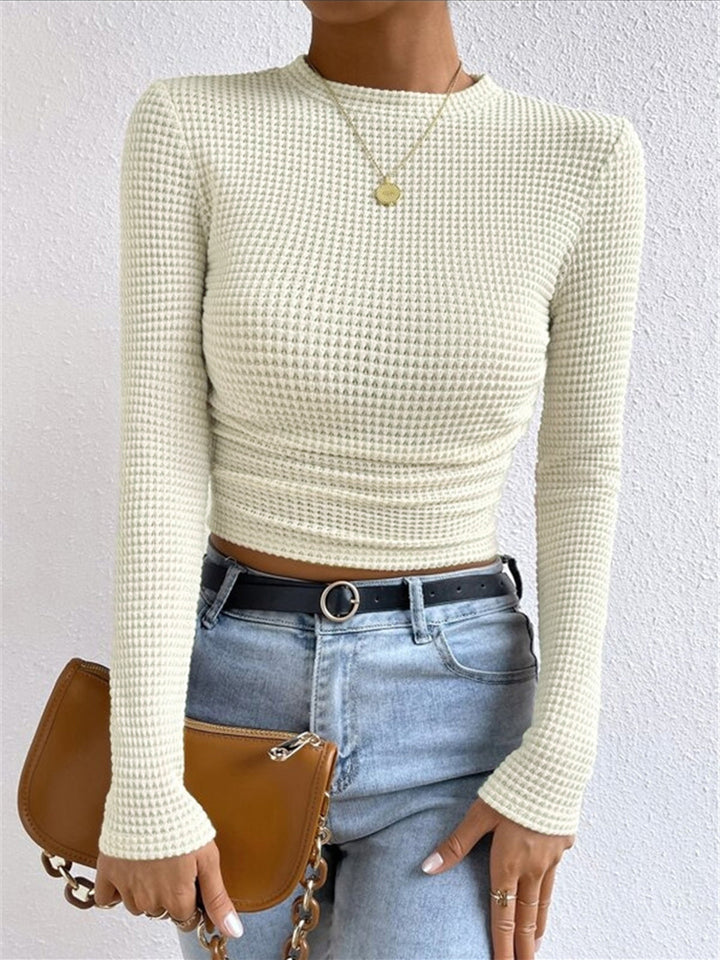 Orviane | Waffel Strickpullover figurbetont