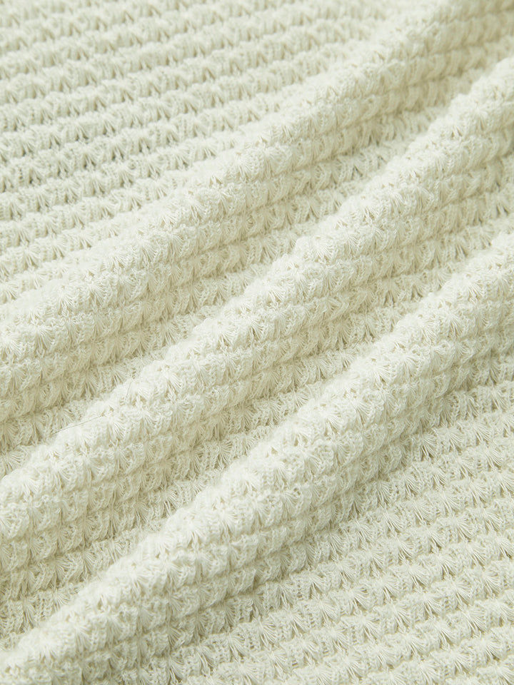 Orviane | Waffel Strickpullover figurbetont