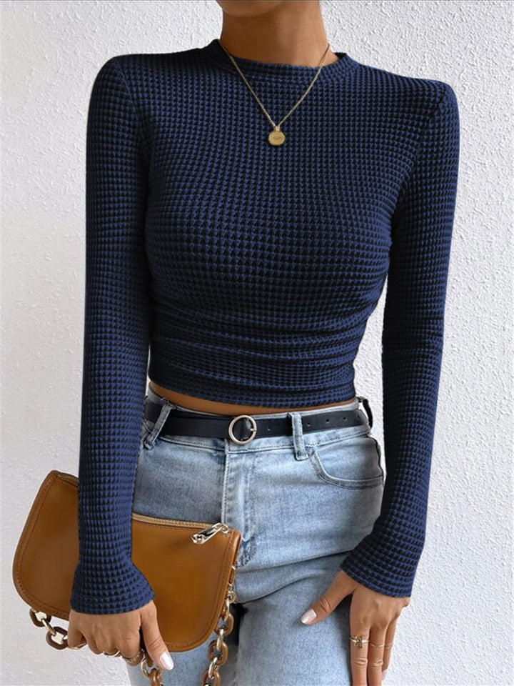 Orviane | Waffel Strickpullover figurbetont