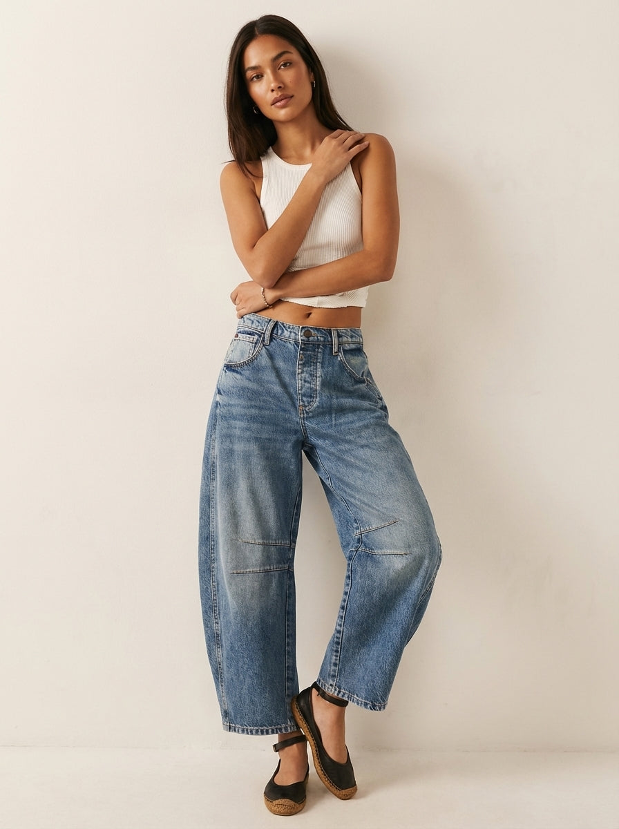 Zarevia | Baggy Jeans Damen Loose Fit