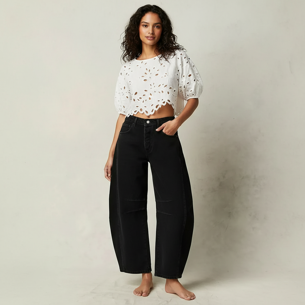 Zarevia | Baggy Jeans Damen Loose Fit