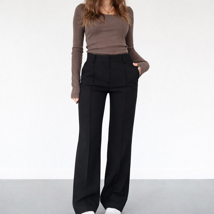 Lareen | Hose High Waist gerade Bein