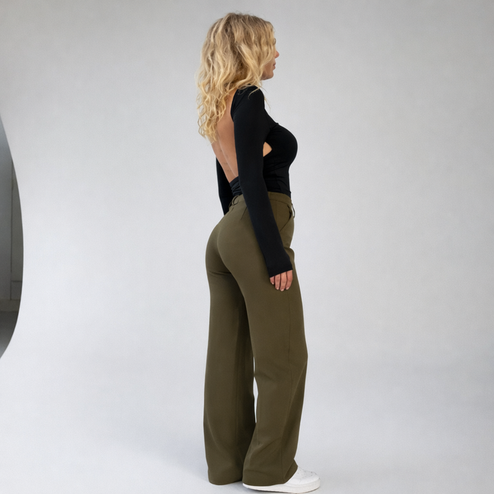 Lareen | Hose High Waist gerade Bein