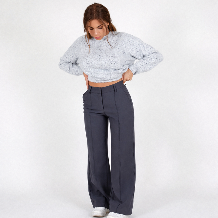 Lareen | Hose High Waist gerade Bein