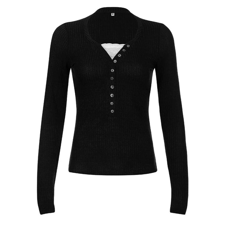 Zerielle | Strickpullover V-Ausschnitt Spitze