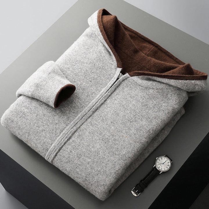 Falk | Kaschmir Hoodie Strickjacke