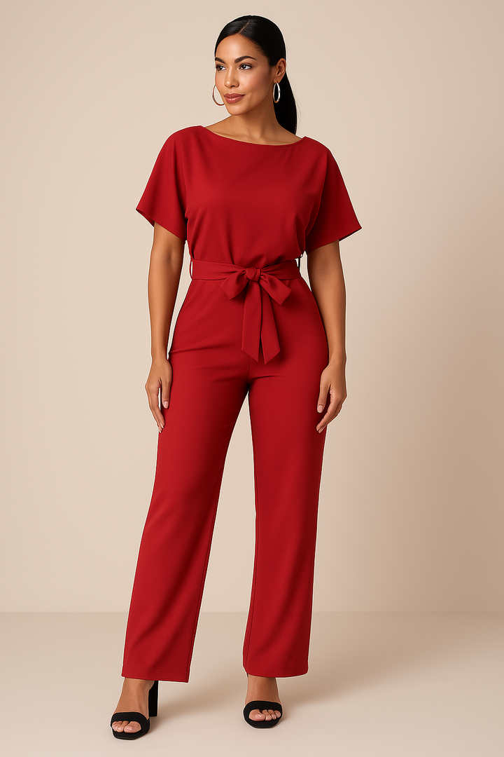 Elowira | Jumpsuit Damen ärmellos weit Bein einteiler