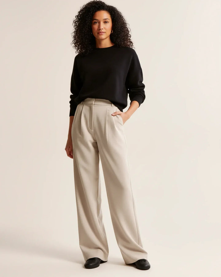 Seravyn | Wide Leg Hose High Waist Damen