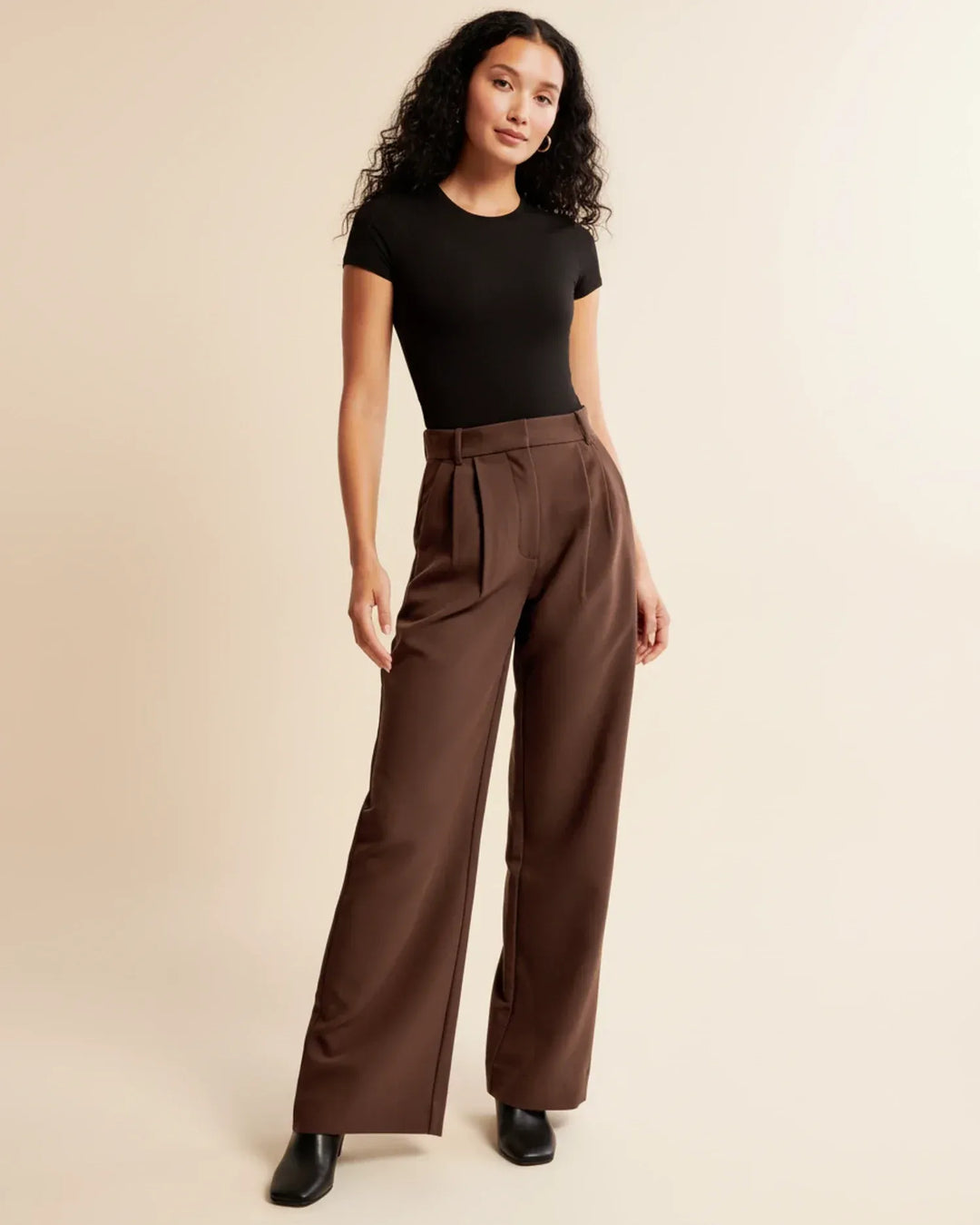 Seravyn | Wide Leg Hose High Waist Damen