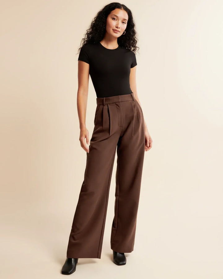 Seravyn | Wide Leg Hose High Waist Damen