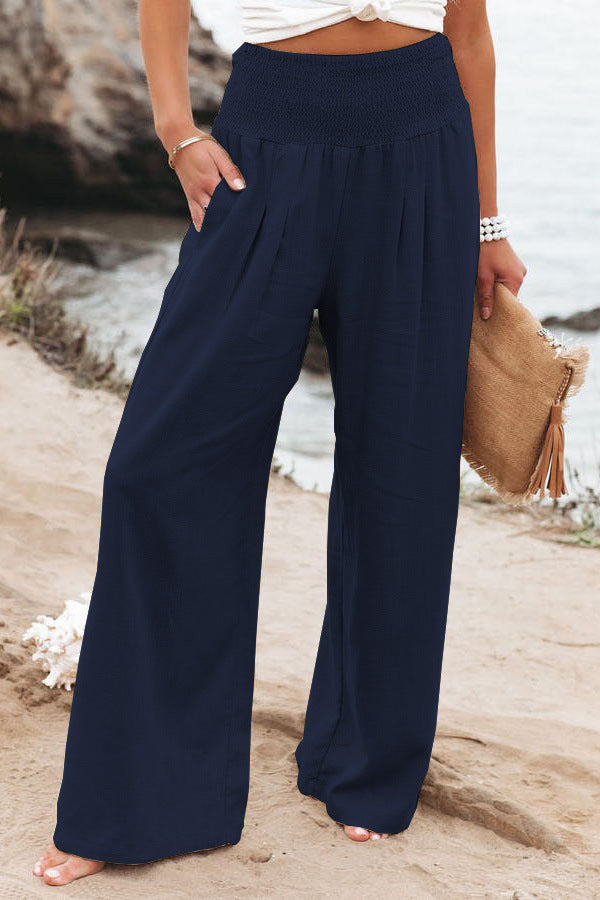 Linvera | Hose High Waist Baumwolle Leinen