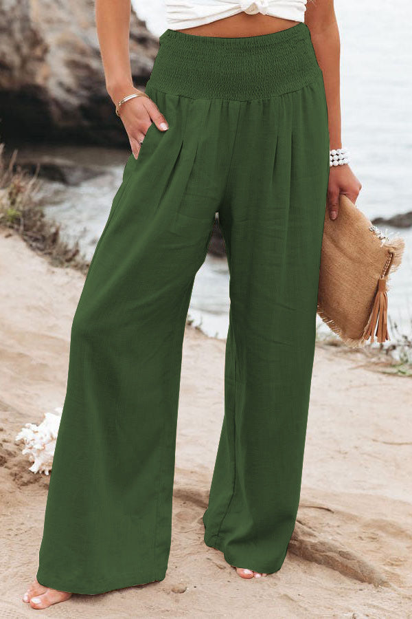 Linvera | Hose High Waist Baumwolle Leinen