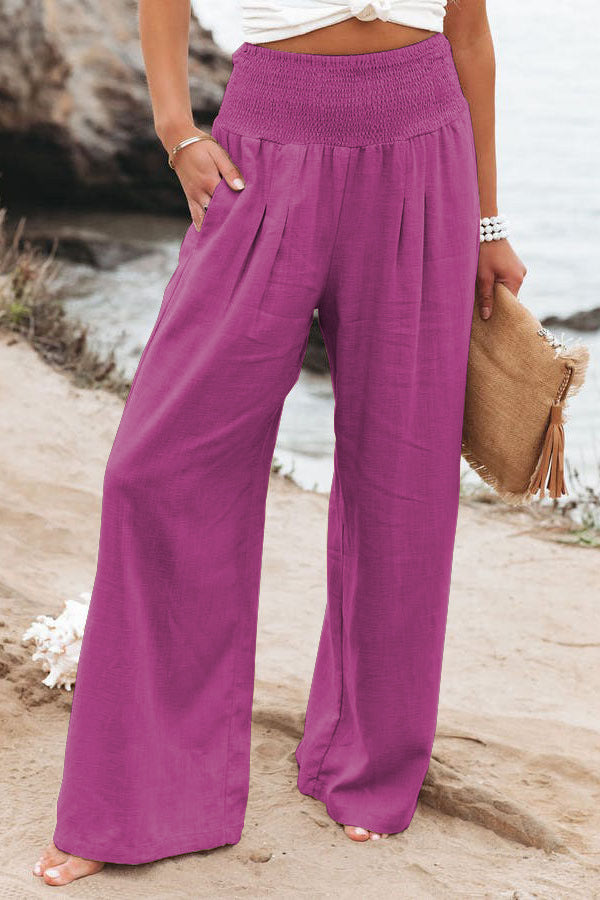 Linvera | Hose High Waist Baumwolle Leinen