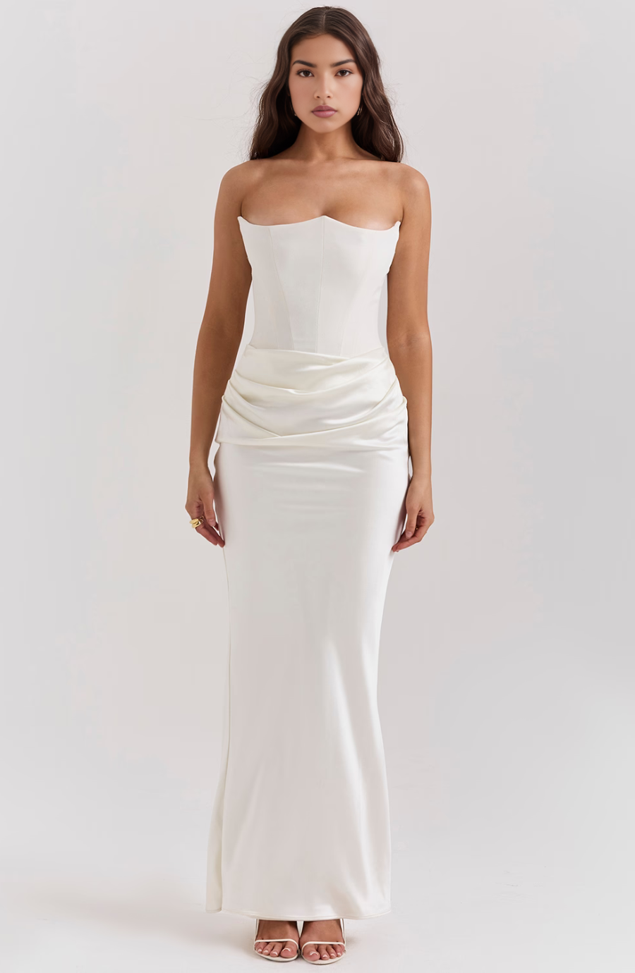 Serelune | Maxikleid Träger Rückenfrei Schlitz