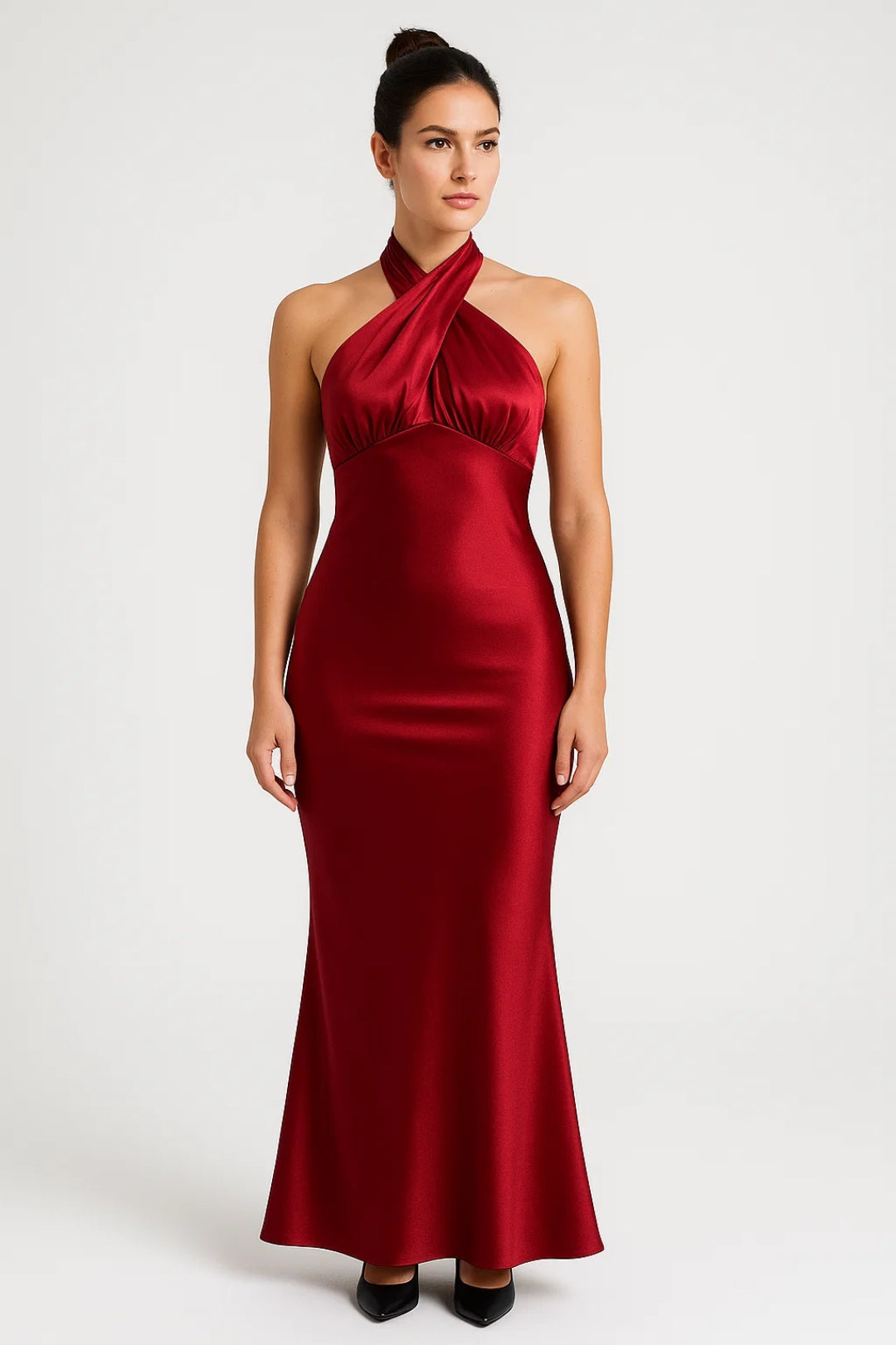 Seroria | Halter Maxikleid Abendkleid Rückenfrei