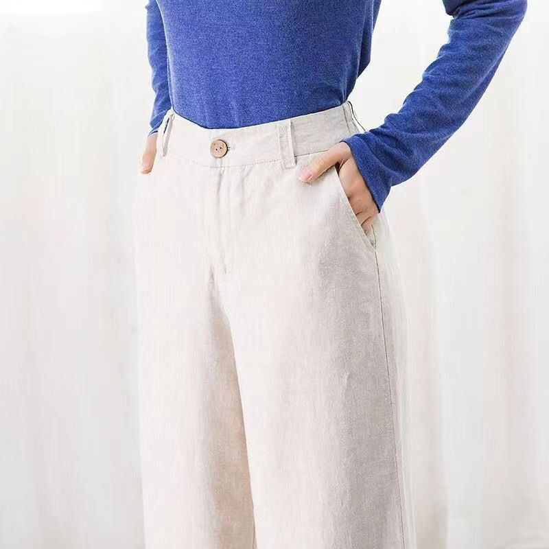 Orivelle | Wide Leg Hose High Waist Damen
