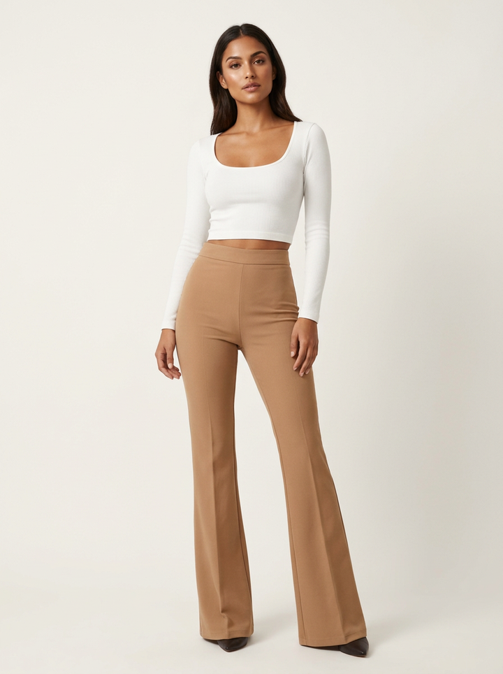 Zirelia | Flared Hose High Waist Damen