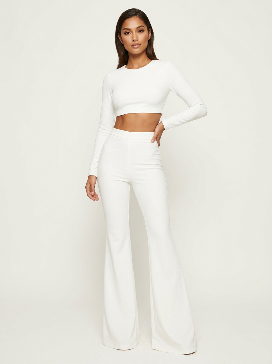 Zirelia | Flared Hose High Waist Damen