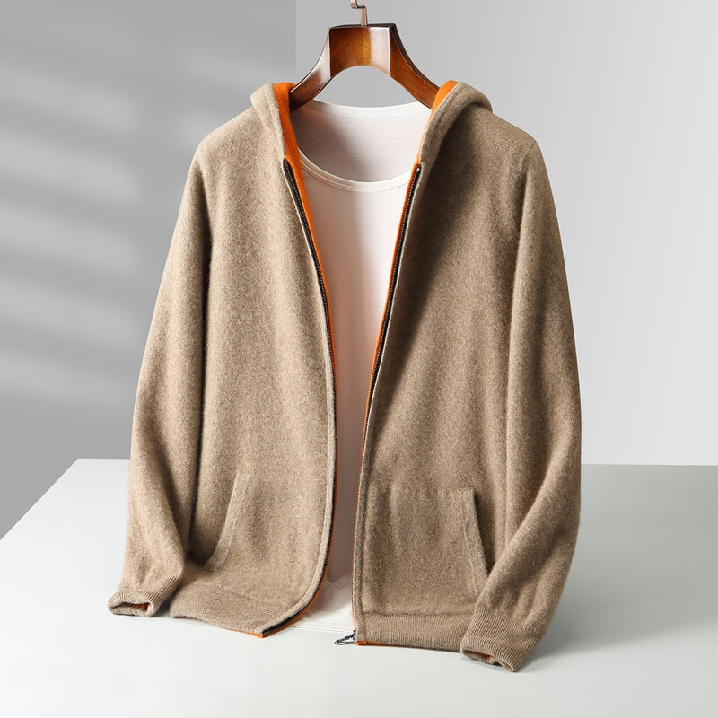 Falk | Kaschmir Hoodie Strickjacke