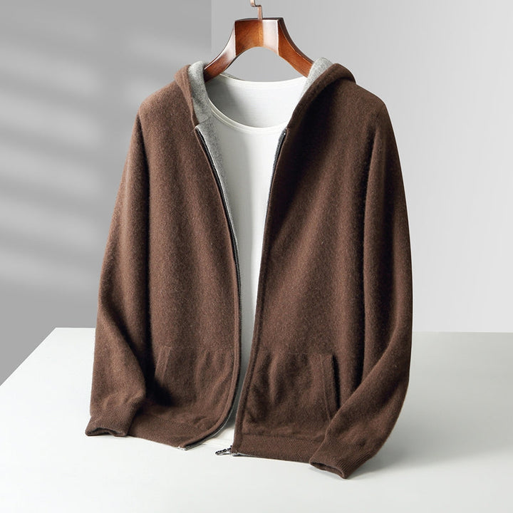 Falk | Kaschmir Hoodie Strickjacke