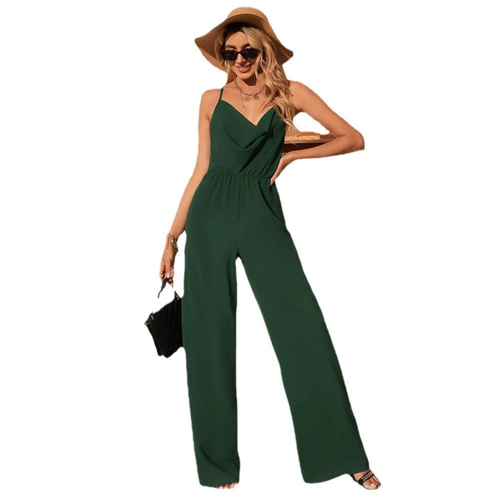Selira | Jumpsuit ärmellos Wide Leg V-Ausschnitt