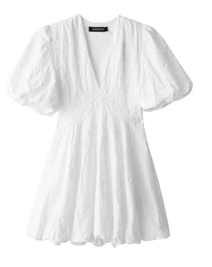 Alvèra | Minikleid Stickerei Rüschen Sommer Kleid