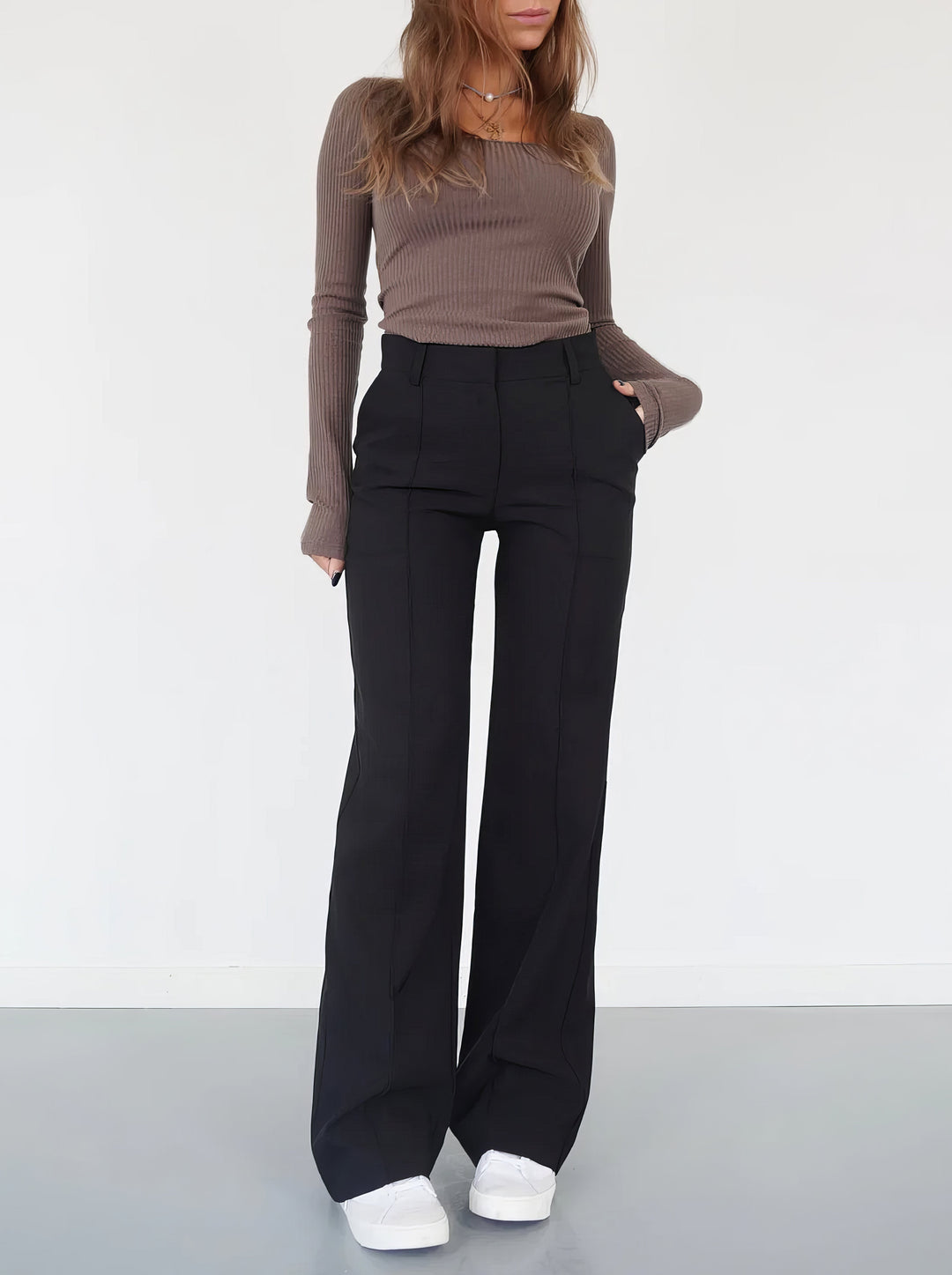 Alveris | Stoffhose High Waist Gerade Damen