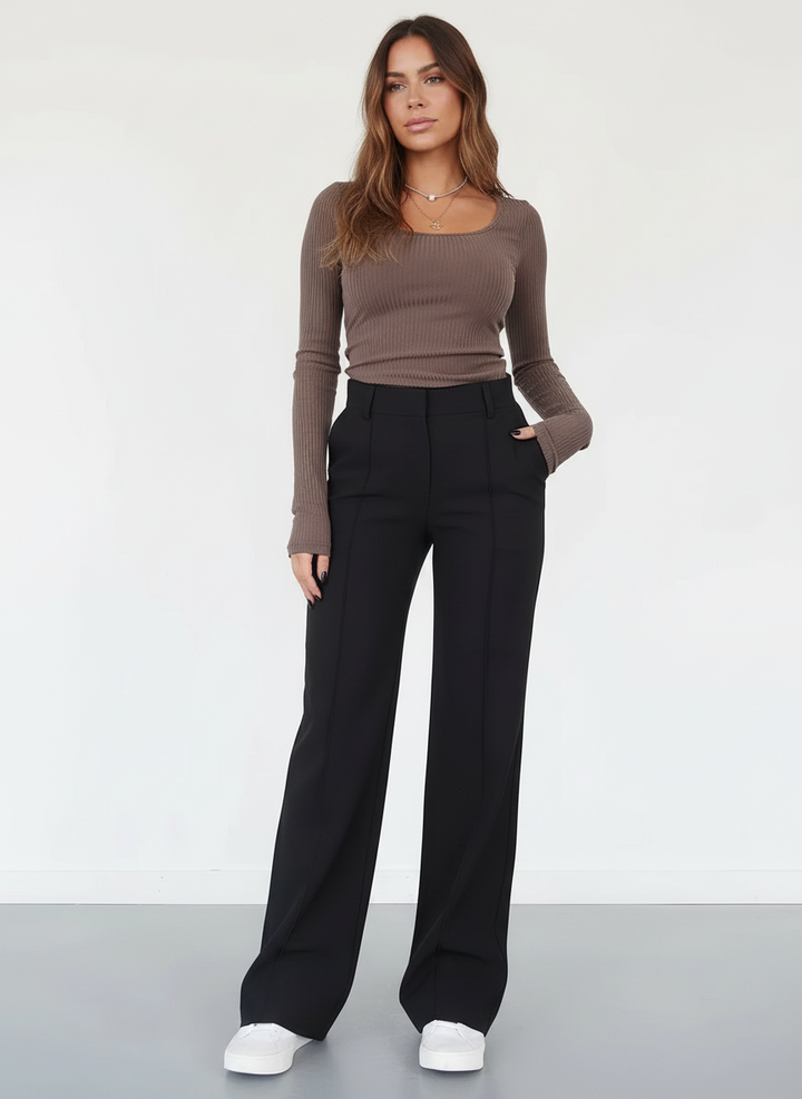 Alveris | Stoffhose High Waist Gerade Damen