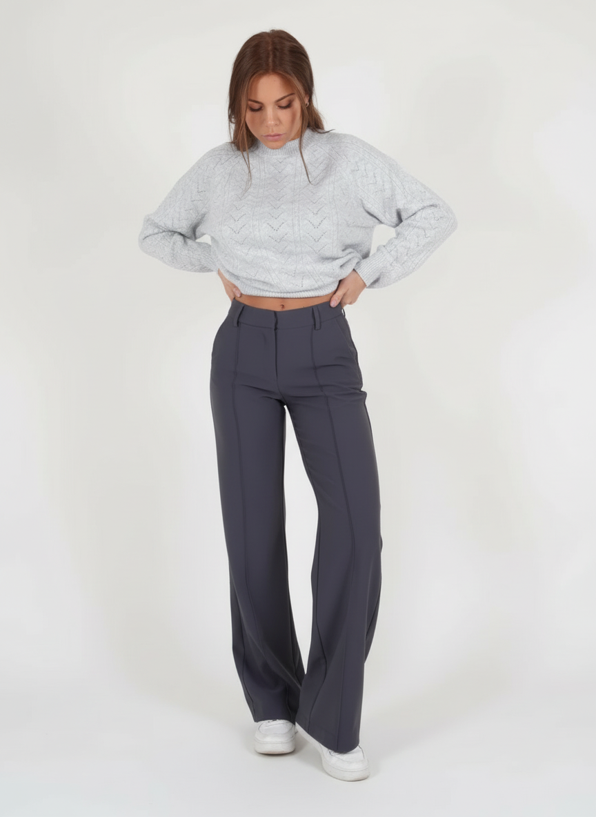 Alveris | Stoffhose High Waist Gerade Damen