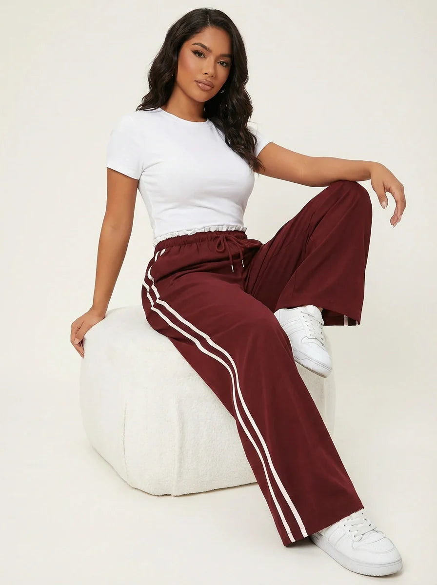 Xaviera | Wide Leg Hose Streifen Damen