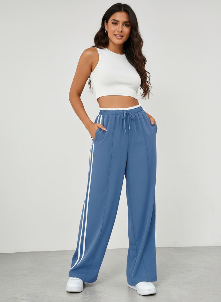 Xaviera | Wide Leg Hose Streifen Damen