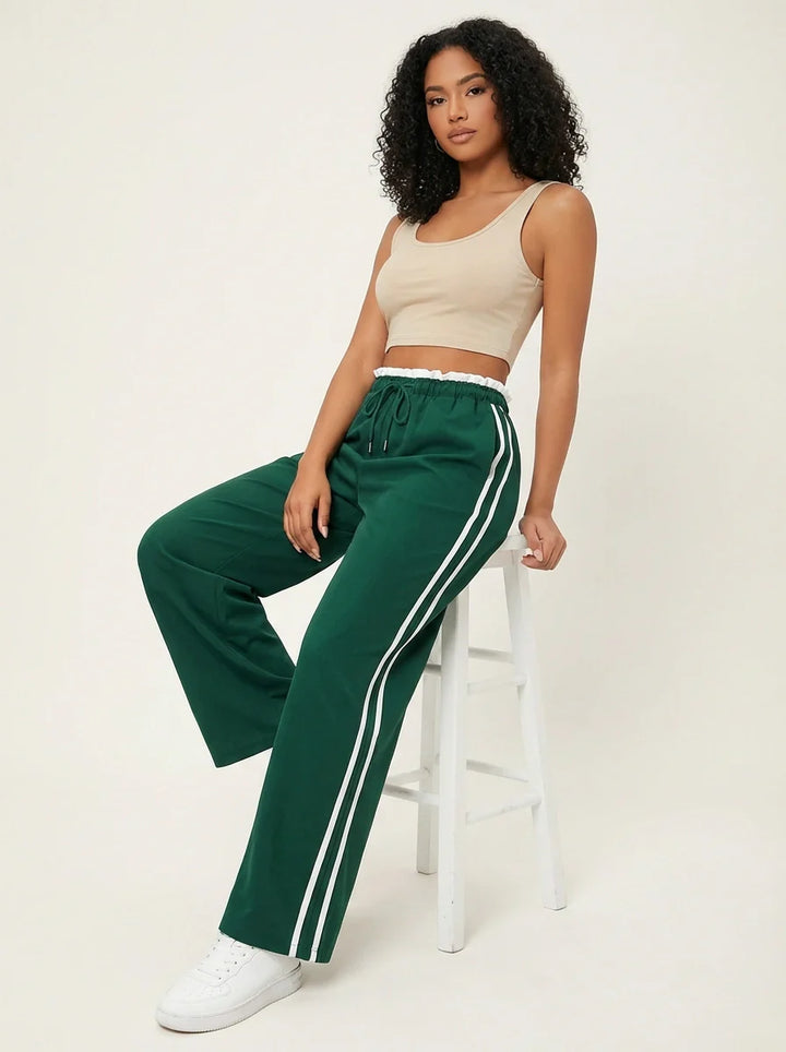 Xaviera | Wide Leg Hose Streifen Damen