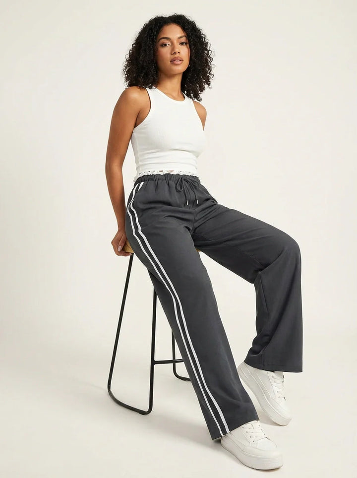 Xaviera | Wide Leg Hose Streifen Damen