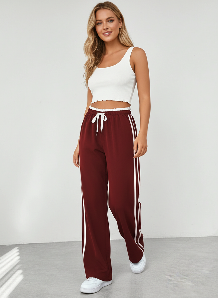 Xaviera | Wide Leg Hose Streifen Damen