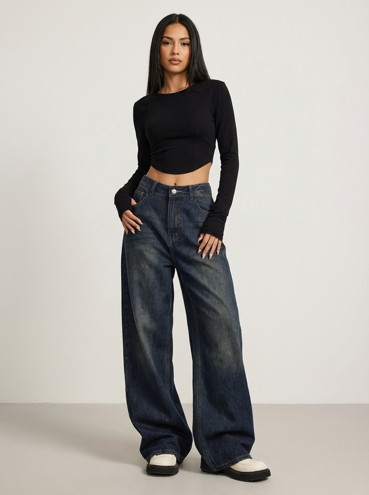 Virelia | Boyfriend Jeans High Waist Baggy