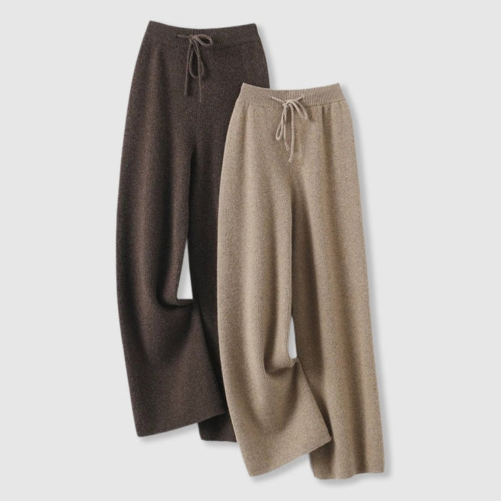 Elyndra | Wide Leg Hose Wolle Elastisch
